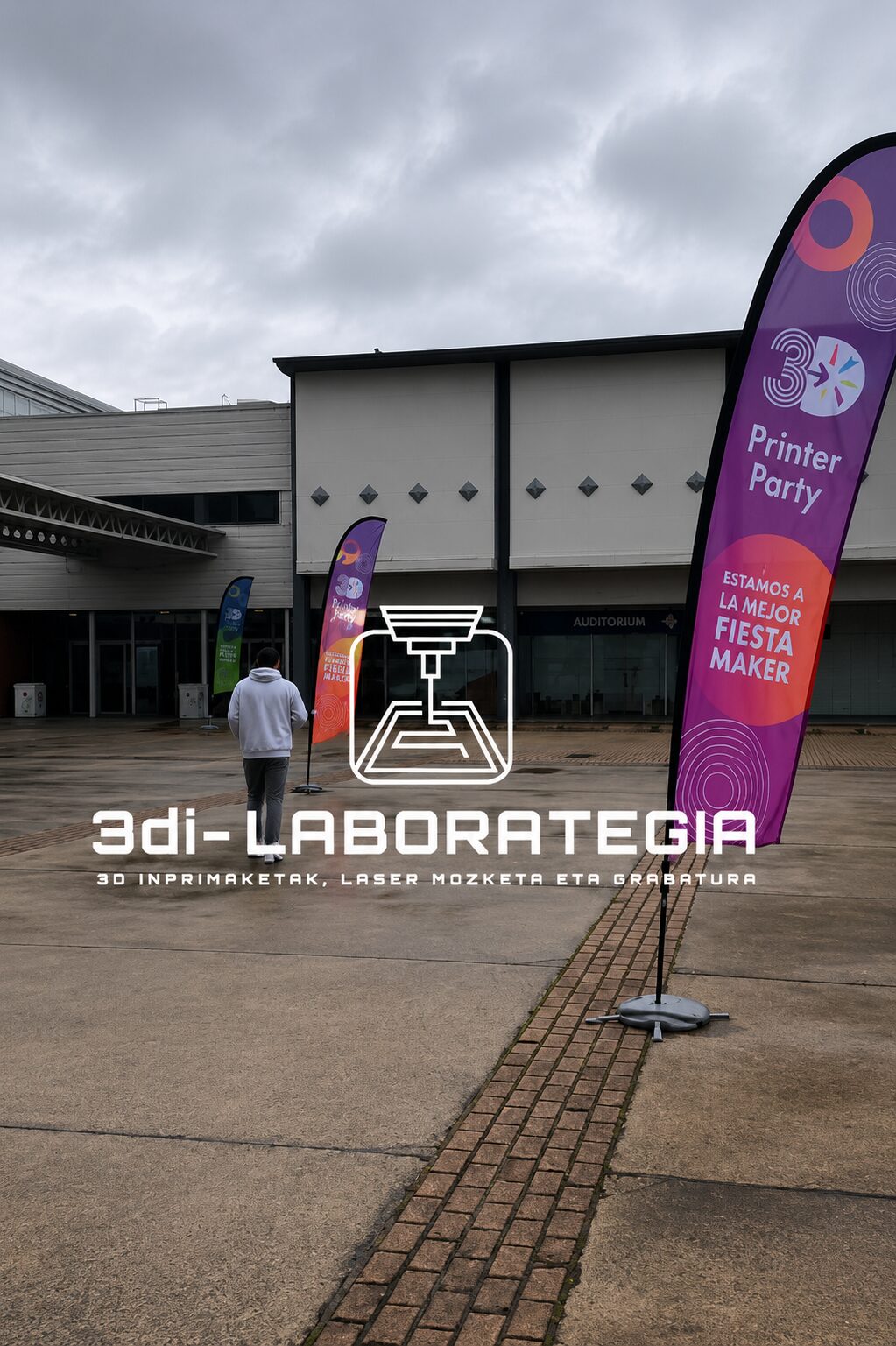Entrada de 3di-Laborategia en el Martin Ugalde Kultur Parkea